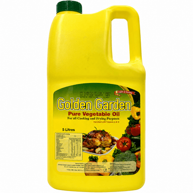 روغن مایع گیاهی گلدن گاردن ۵ لیتری اصلی با تاریخ انقضا 2028/06/01 | Golden Garden Pure Vegetable Oil 5L Exp 2028-06-01