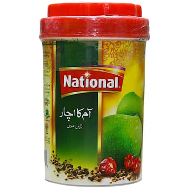 ترشی انبه نشنال ۱ کیلوگرمی – طعم اصیل پاکستانی در روغن