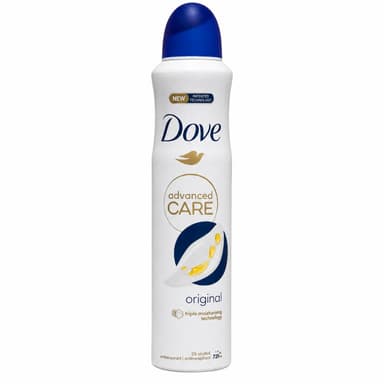 اسپری ضد تعریق زنانه داو اصلی + ضمانت اصلی مدل Advanced Care Original ماندگاری ۷۲ ساعته حجم ۲۵۰ میلی‌لیتر
