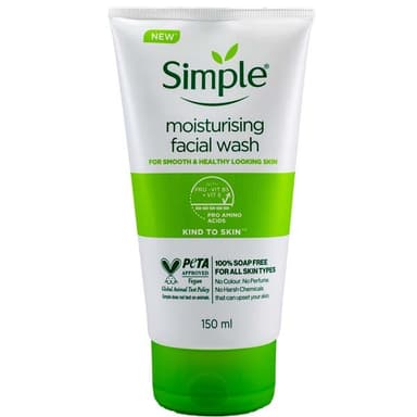 ژل شستشوی صورت سیمپل مدل Moisturising Facial Wash حجم 150 میل
