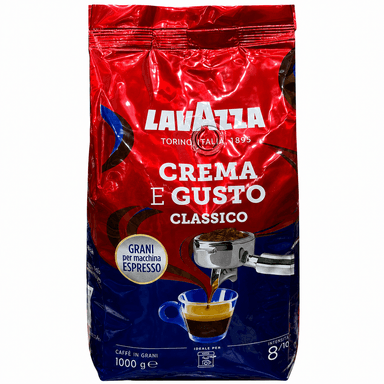 نام محصول: قهوه دانه لاوازا کرما گوستو کلاسیکو ۱ کیلویی | Lavazza Crema e Gusto Classico Coffee Beans 1kg
